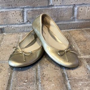 Nordstrom Gold Sparkling Ballet Flats
